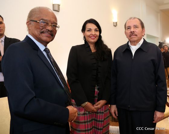 Presidente Daniel Ortega y vicepresidenta Rosario Murillo reciben cartas credenciales de 11 nuevos embajadores
