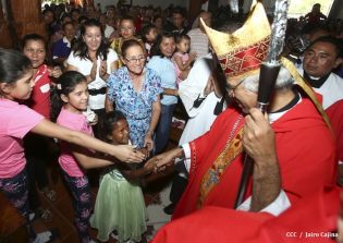 Tipitapeños celebran al Señor de Esquipulas en compañía del Cardenal Brenes