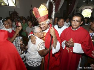 Tipitapeños celebran al Señor de Esquipulas en compañía del Cardenal Brenes