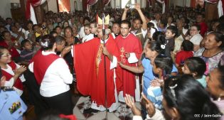 Tipitapeños celebran al Señor de Esquipulas en compañía del Cardenal Brenes