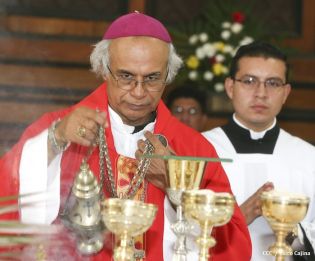 Tipitapeños celebran al Señor de Esquipulas en compañía del Cardenal Brenes