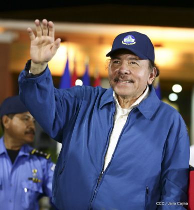 Presidente Daniel Ortega y vicepresidenta Rosario Murillo en homenaje al Padre de la Revolución Sandinista Carlos Fonseca