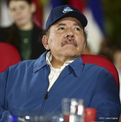 Presidente Daniel Ortega y vicepresidenta Rosario Murillo en homenaje al Padre de la Revolución Sandinista Carlos Fonseca