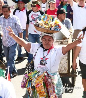 Capitalinos caminan en defensa de sus derechos y en solidaridad con Bolivia