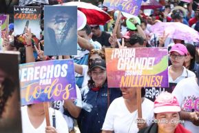 Capitalinos caminan en defensa de sus derechos y en solidaridad con Bolivia