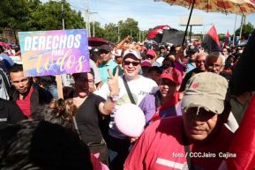 Capitalinos caminan en defensa de sus derechos y en solidaridad con Bolivia