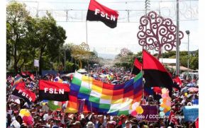 Capitalinos caminan en defensa de sus derechos y en solidaridad con Bolivia