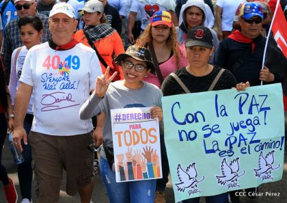 ¡Con la paz no se juega...Nicaragua: Pueblo de Paz y Bien...Todos tenemos derechos!