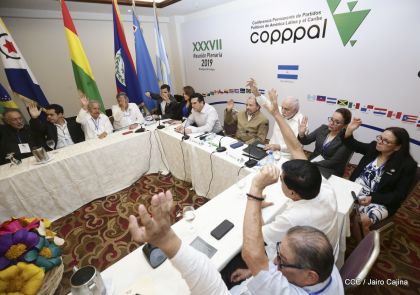 Presidente Daniel Ortega en Clausura de Reunión Plenaria de Copppal