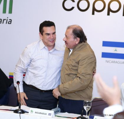 Presidente Daniel Ortega en Clausura de Reunión Plenaria de Copppal