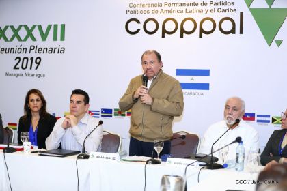 Presidente Daniel Ortega en Clausura de Reunión Plenaria de Copppal