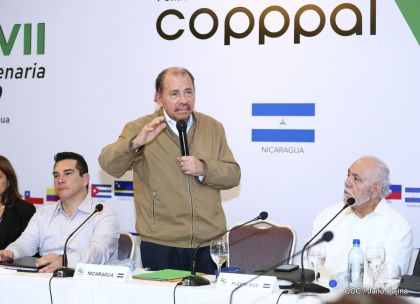 Presidente Daniel Ortega en Clausura de Reunión Plenaria de Copppal