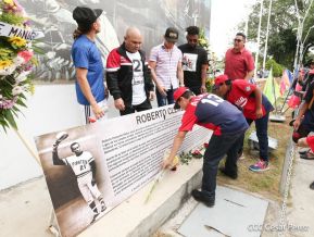 Homenaje al héroe de la solidaridad Roberto Clemente