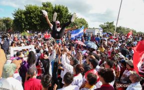 Caminata por la paz, Cantos de Vida y Esperanza, adelante pueblo presidente, 2020 patria, paz y porvenir