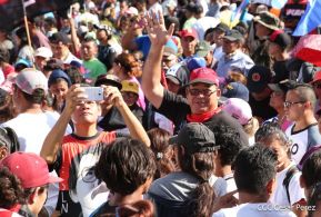 Caminata por la paz, Cantos de Vida y Esperanza, adelante pueblo presidente, 2020 patria, paz y porvenir