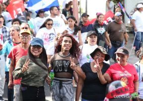 Caminata por la paz, Cantos de Vida y Esperanza, adelante pueblo presidente, 2020 patria, paz y porvenir