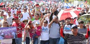Caminata por la paz, Cantos de Vida y Esperanza, adelante pueblo presidente, 2020 patria, paz y porvenir