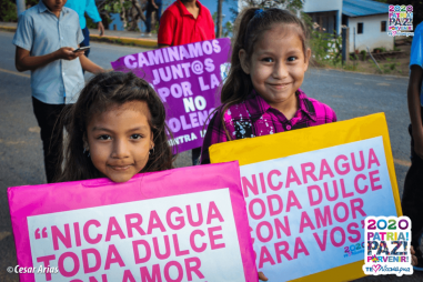 Caminata por la paz, Cantos de Vida y Esperanza, adelante pueblo presidente, 2020 patria, paz y porvenir
