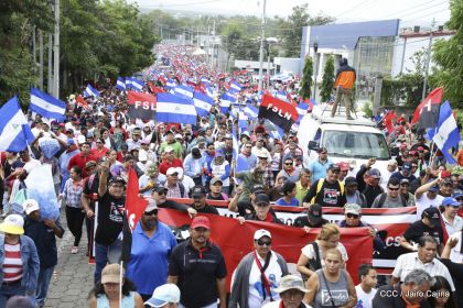 Caminando como raza nicaragüense que sabe de luchas y de honor celebrando las glorias y victorias de Rubén Darío
