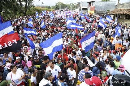 Caminando como raza nicaragüense que sabe de luchas y de honor celebrando las glorias y victorias de Rubén Darío