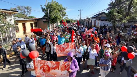 Caminando como raza nicaragüense que sabe de luchas y de honor celebrando las glorias y victorias de Rubén Darío