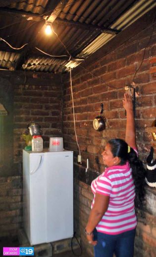 Energía eléctrica mejora calidad de vida  a más familias de Masaya