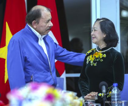 Hermandad y compañerismo en reunión del presidente Daniel  Ortega y vicepresidenta Rosario Murillo con delegación de alto nivel de Vietnam