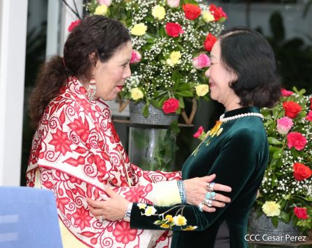 Hermandad y compañerismo en reunión del presidente Daniel  Ortega y vicepresidenta Rosario Murillo con delegación de alto nivel de Vietnam