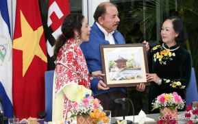 Hermandad y compañerismo en reunión del presidente Daniel  Ortega y vicepresidenta Rosario Murillo con delegación de alto nivel de Vietnam