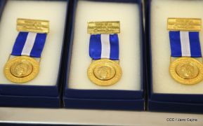 Presidente Daniel Ortega entregó la Orden de la Independencia Cultural Rubén Darío y medallas de Excelencia al mérito