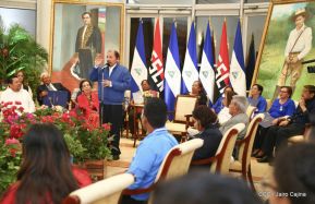 Presidente Daniel Ortega entregó la Orden de la Independencia Cultural Rubén Darío y medallas de Excelencia al mérito