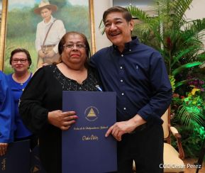 Presidente Daniel Ortega entregó la Orden de la Independencia Cultural Rubén Darío y medallas de Excelencia al mérito