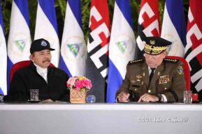 Toma de posesión del cargo de Comandante en Jefe del Ejército de Nicaragua