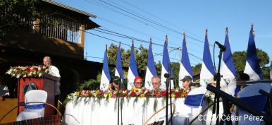Homenaje a Héroes y Mártires de la gesta de Los Sabogales en Monimbó