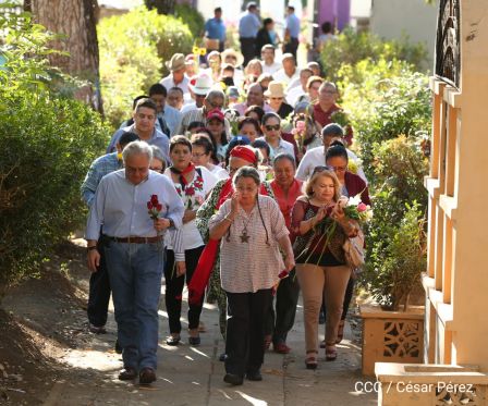 Homenaje a Héroes y Mártires de la gesta de Los Sabogales en Monimbó
