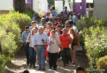 Homenaje a Héroes y Mártires de la gesta de Los Sabogales en Monimbó