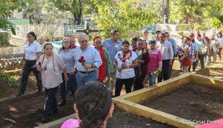 Homenaje a Héroes y Mártires de la gesta de Los Sabogales en Monimbó
