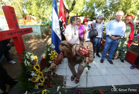 Homenaje a Héroes y Mártires de la gesta de Los Sabogales en Monimbó