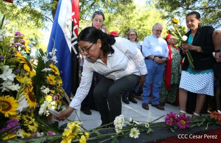 Homenaje a Héroes y Mártires de la gesta de Los Sabogales en Monimbó
