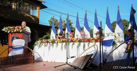 Homenaje a Héroes y Mártires de la gesta de Los Sabogales en Monimbó