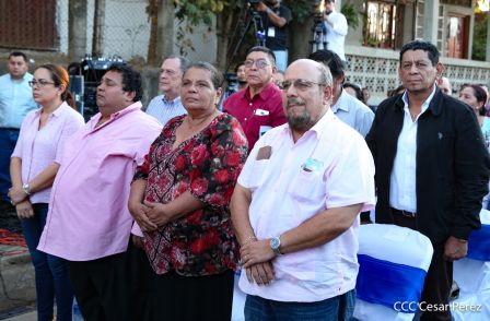 Homenaje a Héroes y Mártires de la gesta de Los Sabogales en Monimbó