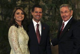 Daniel y Rosario junto a presidentes CELAC en Palacio de la Revolución (Cuba)