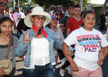 Caminata “En Nicaragua Valiente y Victoriosa seguimos venciendo”
