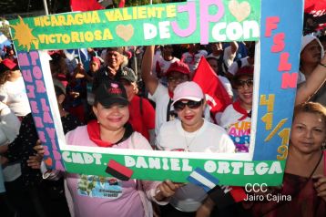 Caminata “En Nicaragua Valiente y Victoriosa seguimos venciendo”