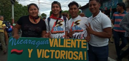 Caminata “En Nicaragua Valiente y Victoriosa seguimos venciendo”