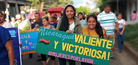 Caminata “En Nicaragua Valiente y Victoriosa seguimos venciendo”