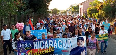 Caminata “En Nicaragua Valiente y Victoriosa seguimos venciendo”