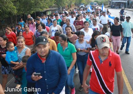 Caminata “En Nicaragua Valiente y Victoriosa seguimos venciendo”