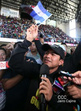 Así recibió Nicaragua a su cinco veces campeón mundial Román "Chocolatito" González