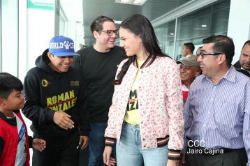 Así recibió Nicaragua a su cinco veces campeón mundial Román "Chocolatito" González